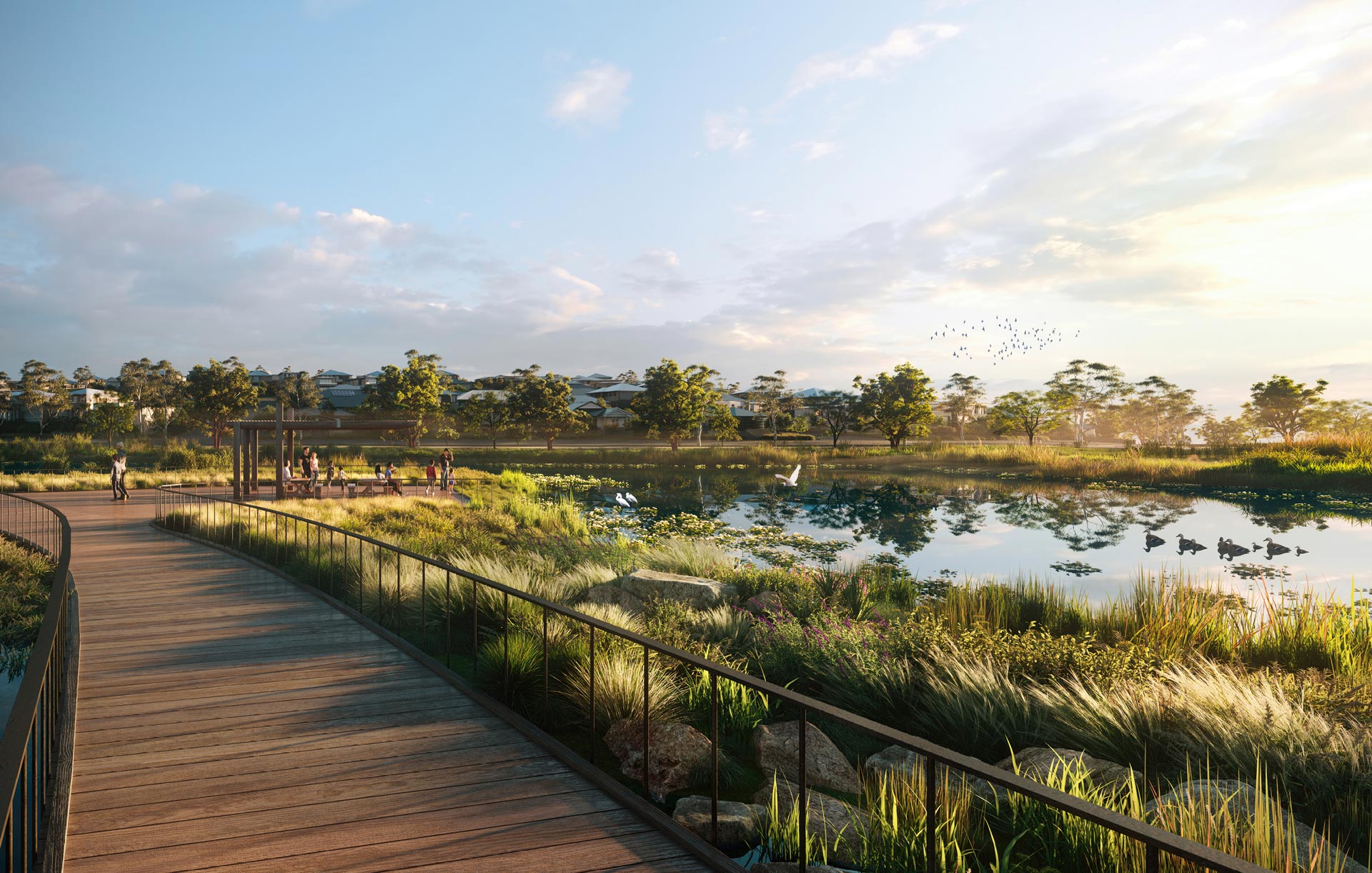 Highfields Drouin parkland render